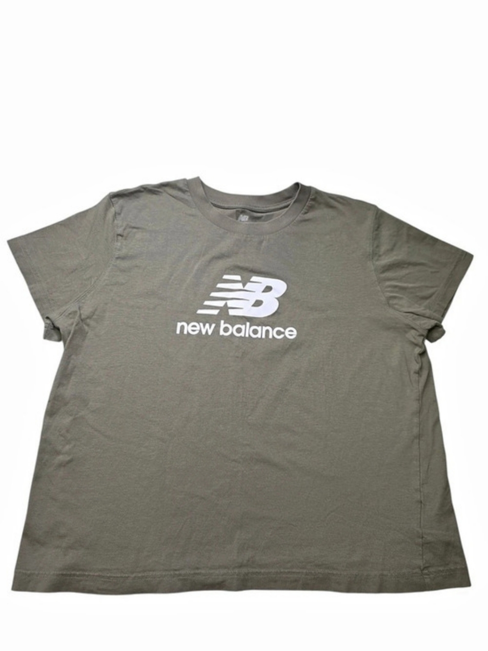 New Balance Logo Short Sleeve Tee in Green Size Large
